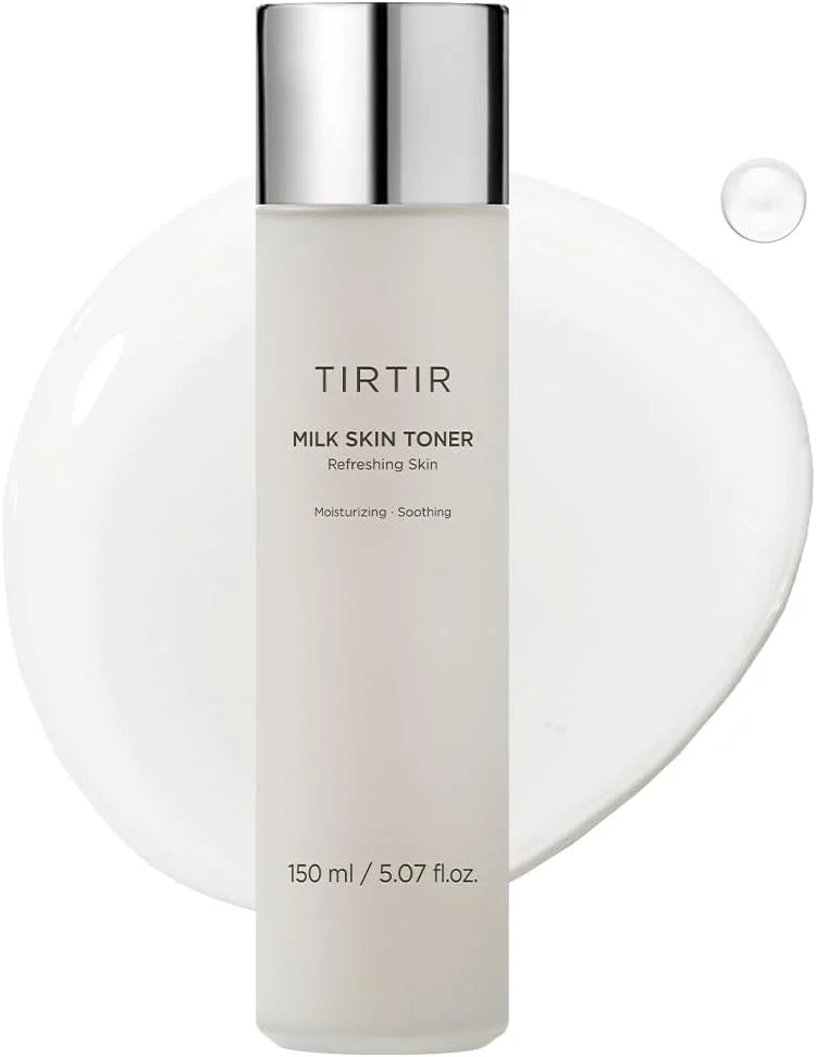 TIRTIR Milk Skin Toner Light | Instant Hydration with 4% Niacinamide, Pore-Tightening, Vegan Toner for Acne-Prone, Sensitive & Oily Skin, Fungal Acne Safe, Panthenol, Allantoin, Vitamin B