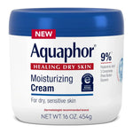 Aquaphor Moisturizing Face and Body Cream with Hyaluronic Acid, 16 Fl Oz (Pack of 12)