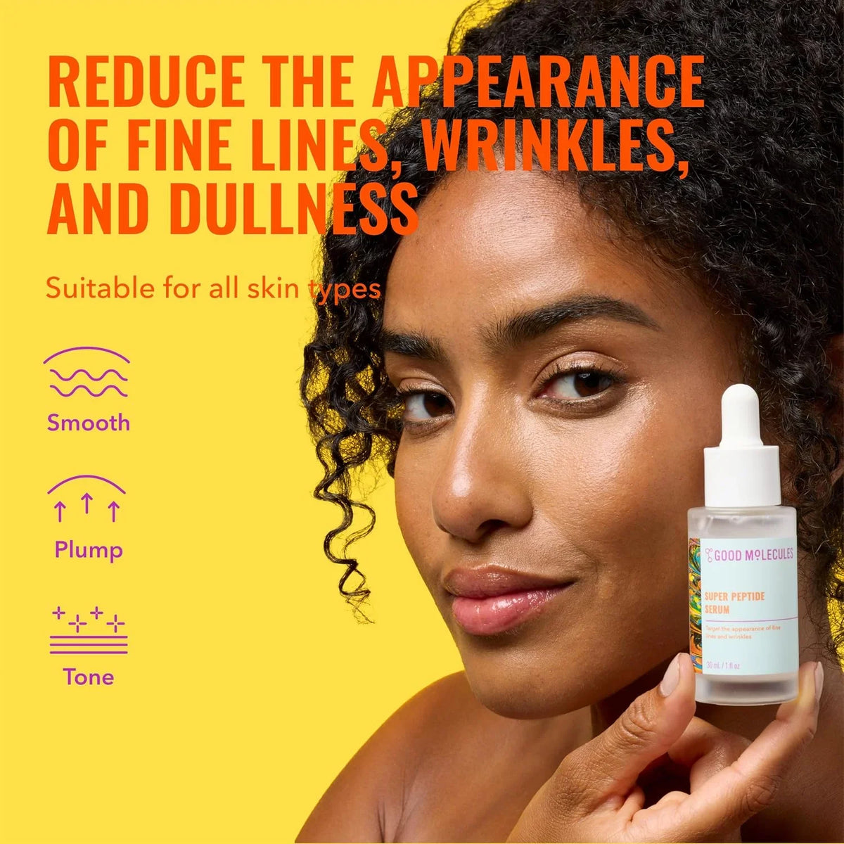 Good Molecules Super Peptide Serum Pack 3 – 1 fl oz / 30 ml Each | Lightweight Facial Serum with Peptides & Copper Tripeptides, Water-Based Skincare