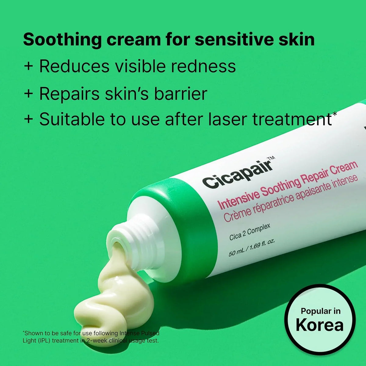 Dr.Jart+ Cicapair Sensitive Skin Korean Face Moisturizer for Redness and Barrier Repair with Centella Asiatica | Korean Skin Care