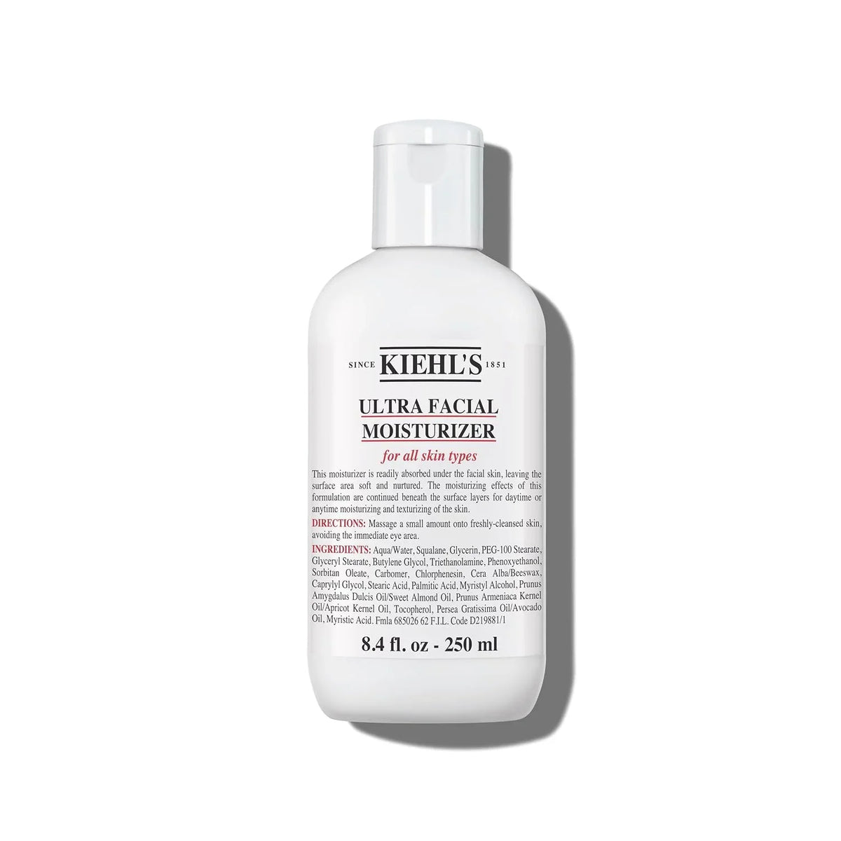 Kiehl's - Ultra Facial Cream Daily Moisturizer with 4.5% Squalane