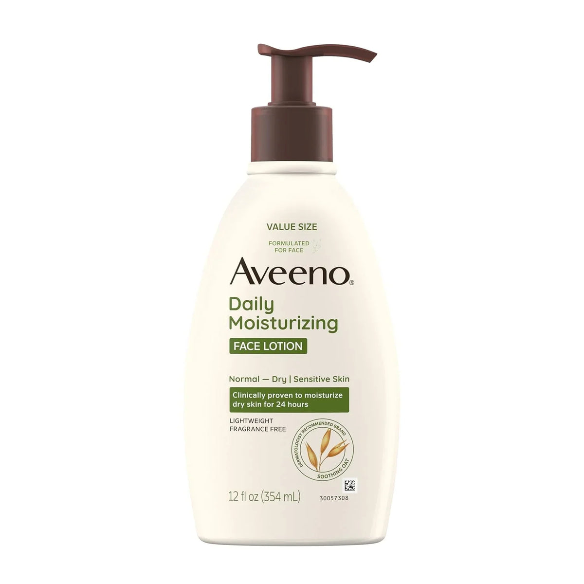 Aveeno Daily Moisturizing Face Lotion, Fragrance Free, 12 fl. oz