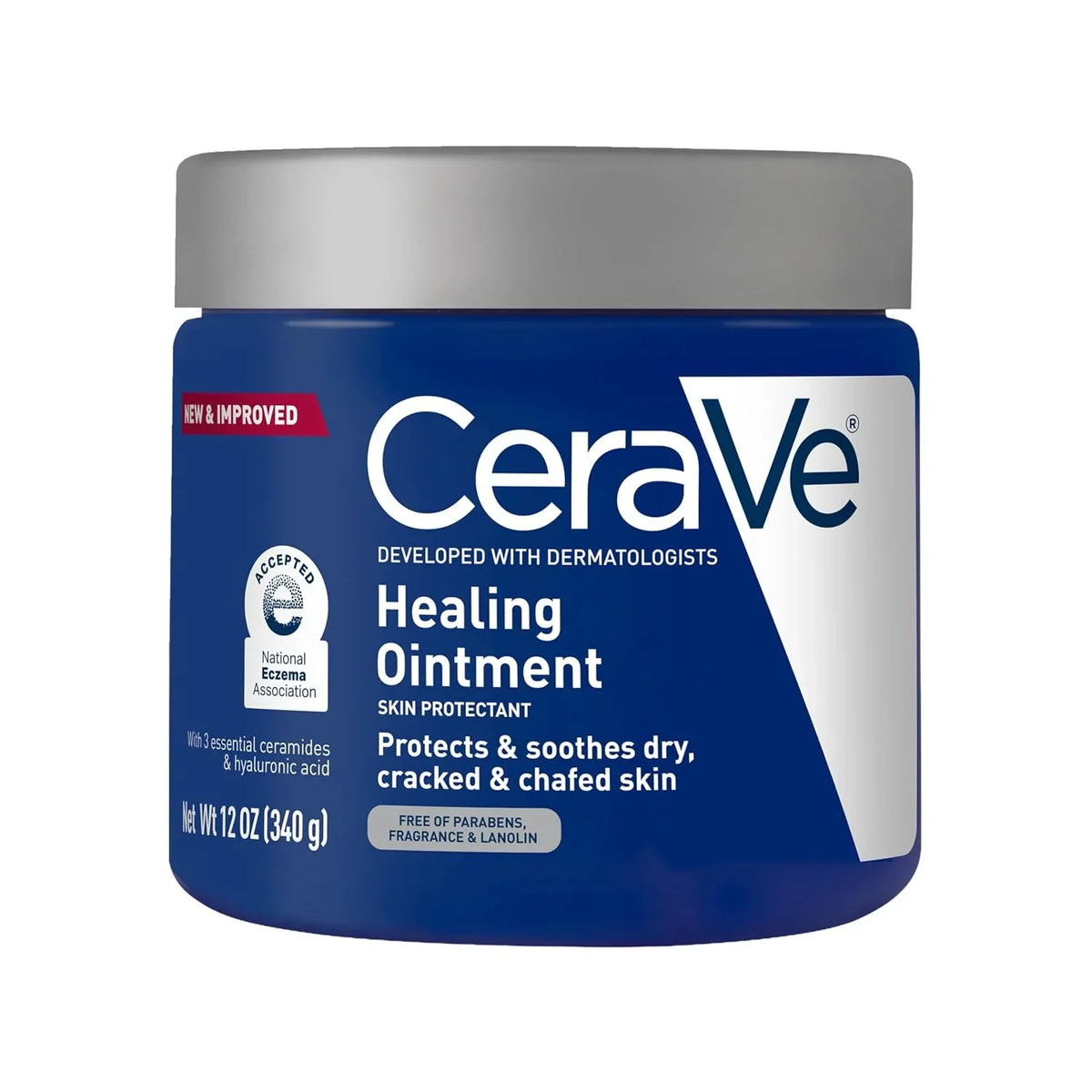 CeraVe Healing Lip Balm, Hydrating Hyaluronic Acid Lip Treatment, 0.7oz