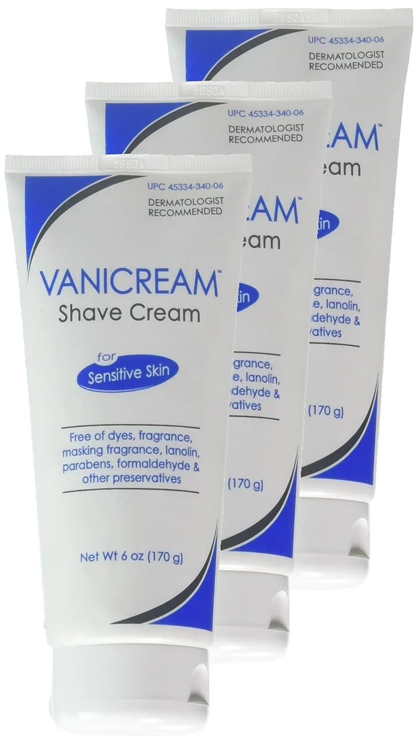 Vanicream Vanicream Shave Cream For Sensitive Skin, 6 Oz (3 pack)
