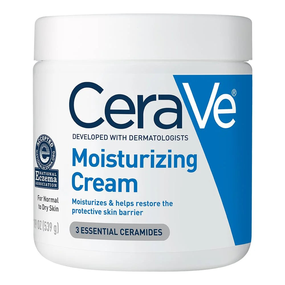 CeraVe Moisturizing Cream, Face Body Moisturizer, Normal to Dry Skin, 8 Fl Oz
