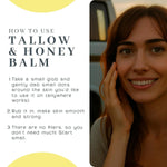 Vanman's Tallow and Honey Balm With No Added Scent (3 Pack) - Beef Tallow Face Moisturizer with Grass-Fed/Finished Beef Tallow for Skin, Organic Raw Honey and Beeswax, Cold Pressed Olive Oil - 2 oz