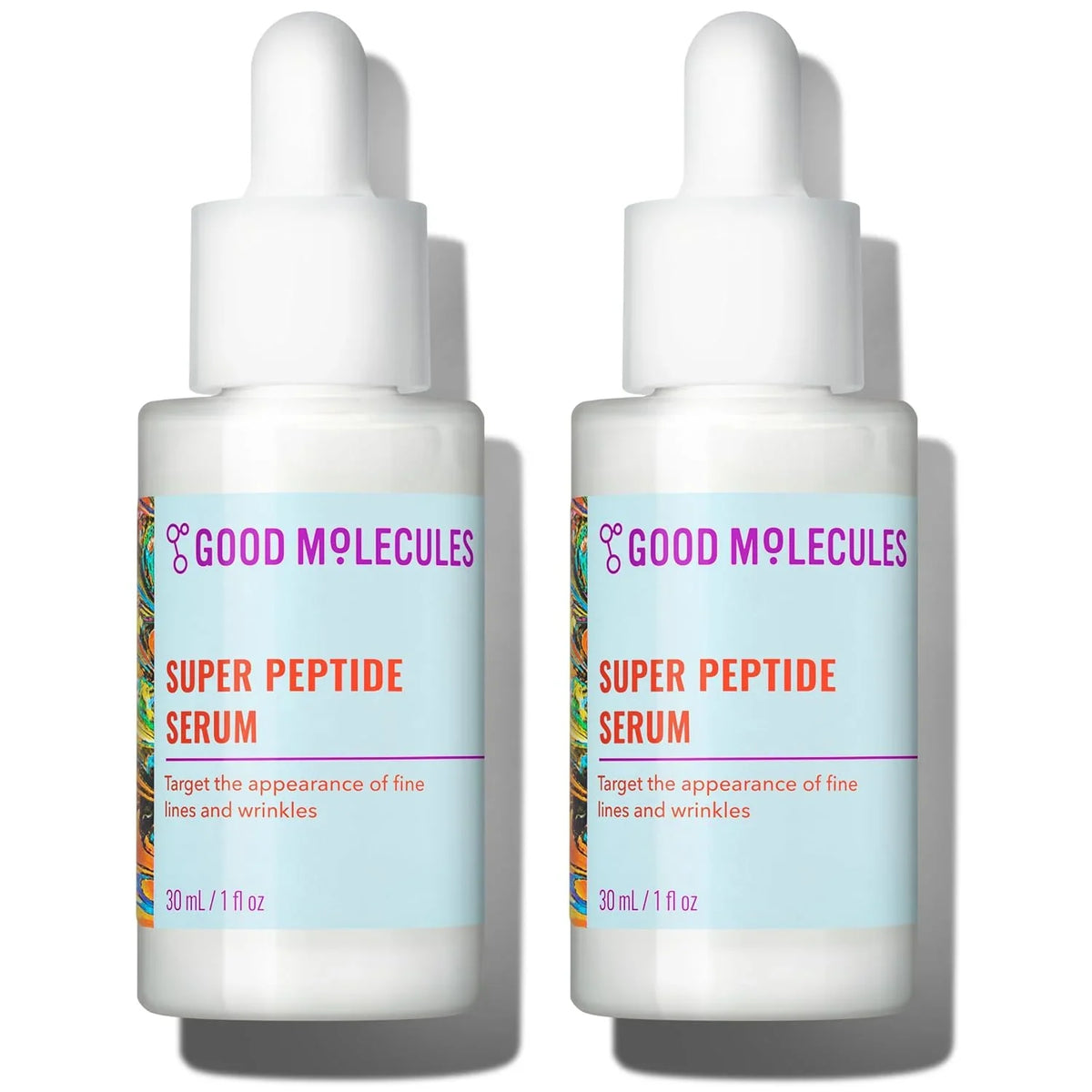 Good Molecules Super Peptide Serum Pack 3 – 1 fl oz / 30 ml Each | Lightweight Facial Serum with Peptides & Copper Tripeptides, Water-Based Skincare