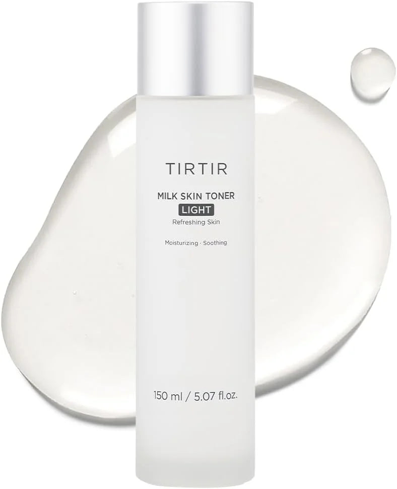 TIRTIR Milk Skin Toner Light | Instant Hydration with 4% Niacinamide, Pore-Tightening, Vegan Toner for Acne-Prone, Sensitive & Oily Skin, Fungal Acne Safe, Panthenol, Allantoin, Vitamin B