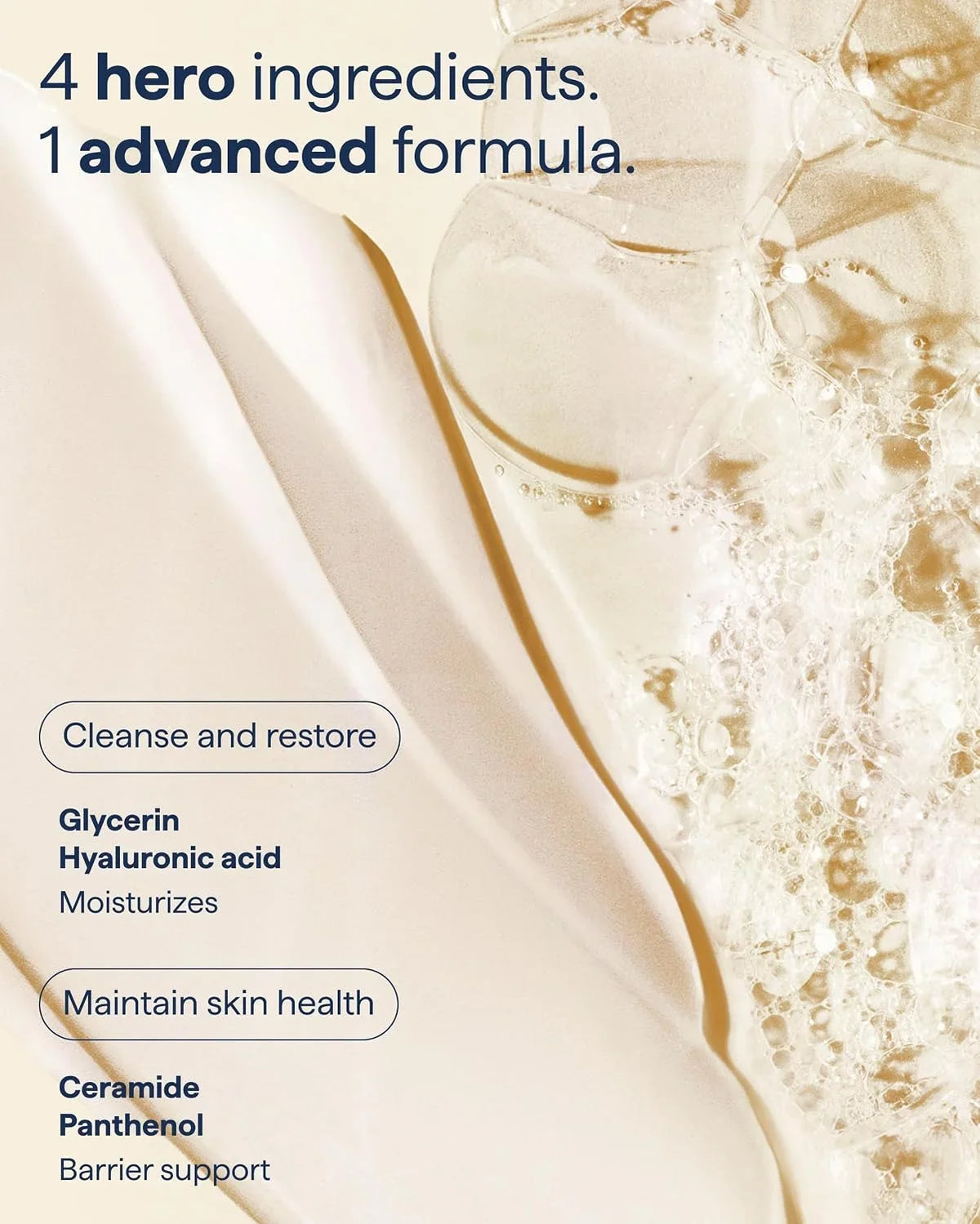REMEDY Cream-to-Foam Cleanser, Hydrating Face Wash for Sensitive Skin