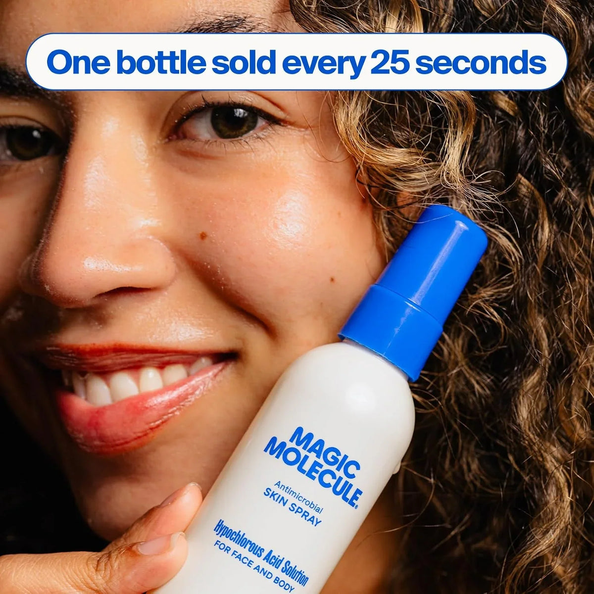 Magic Molecule Skin Spray, Hypochlorous Acid Formula, 8oz + 3.4oz 2PK