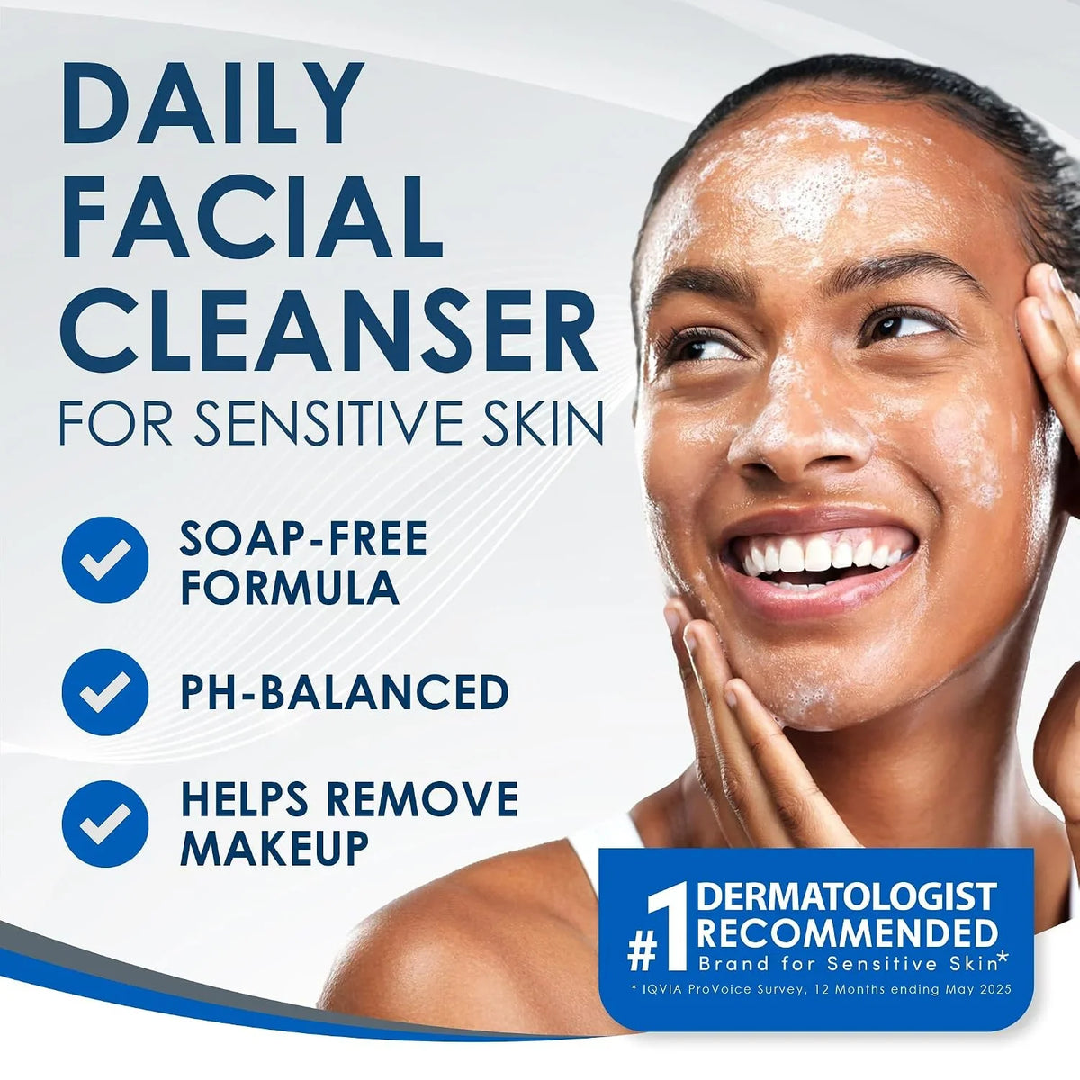 Vanicream Daily Facial Moisturizer, 3 fl oz, Vitamin C Serum, 1.2 Fl Oz, Gentle Facial Cleaner, 2.5 Fl Oz Bundle