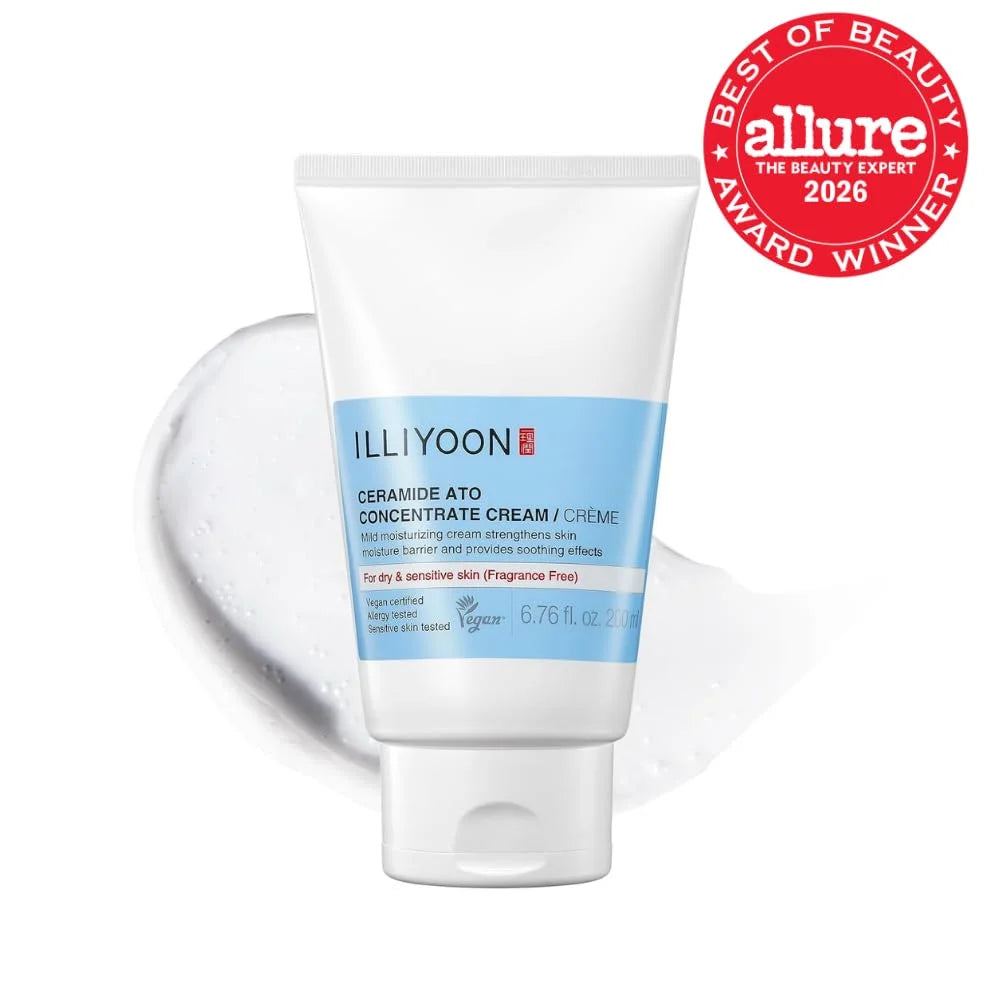 ILLIYOON Ceramide Ato Lotion 528ml(17.85oz) | Daily Moisturizing Lotion for All Skin Types | Deep Moisturizing and Soothing Effect | Korean Skin Care