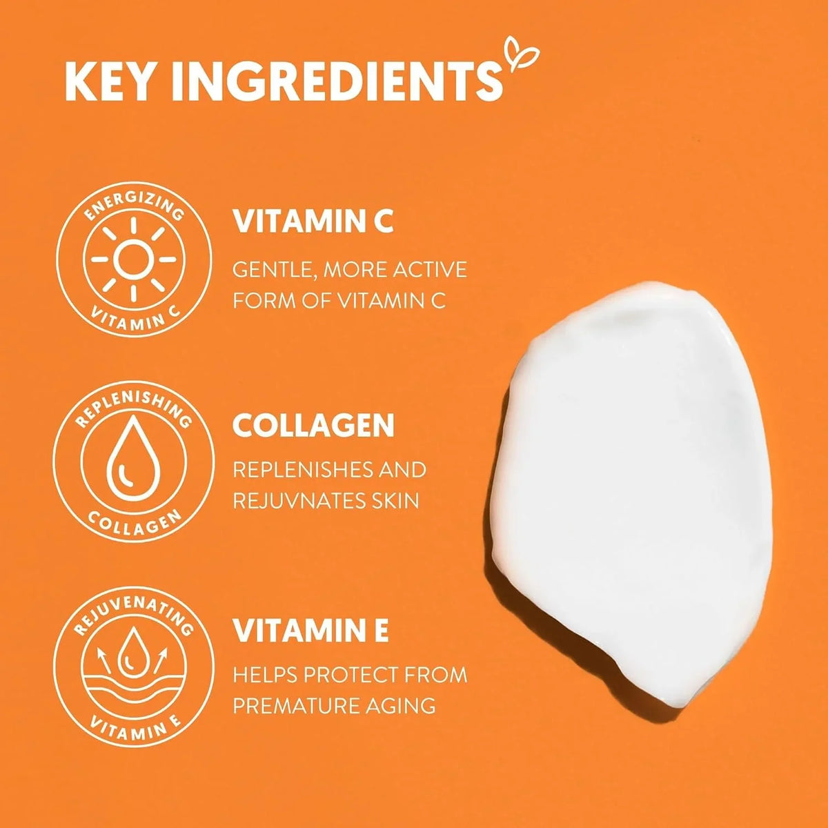 By Nature Vitamin C + Collagen Face Cream Cleanser - Daily Makeup Remover and Facial Wash from New Zealand (7 Oz) (Pack of 3)