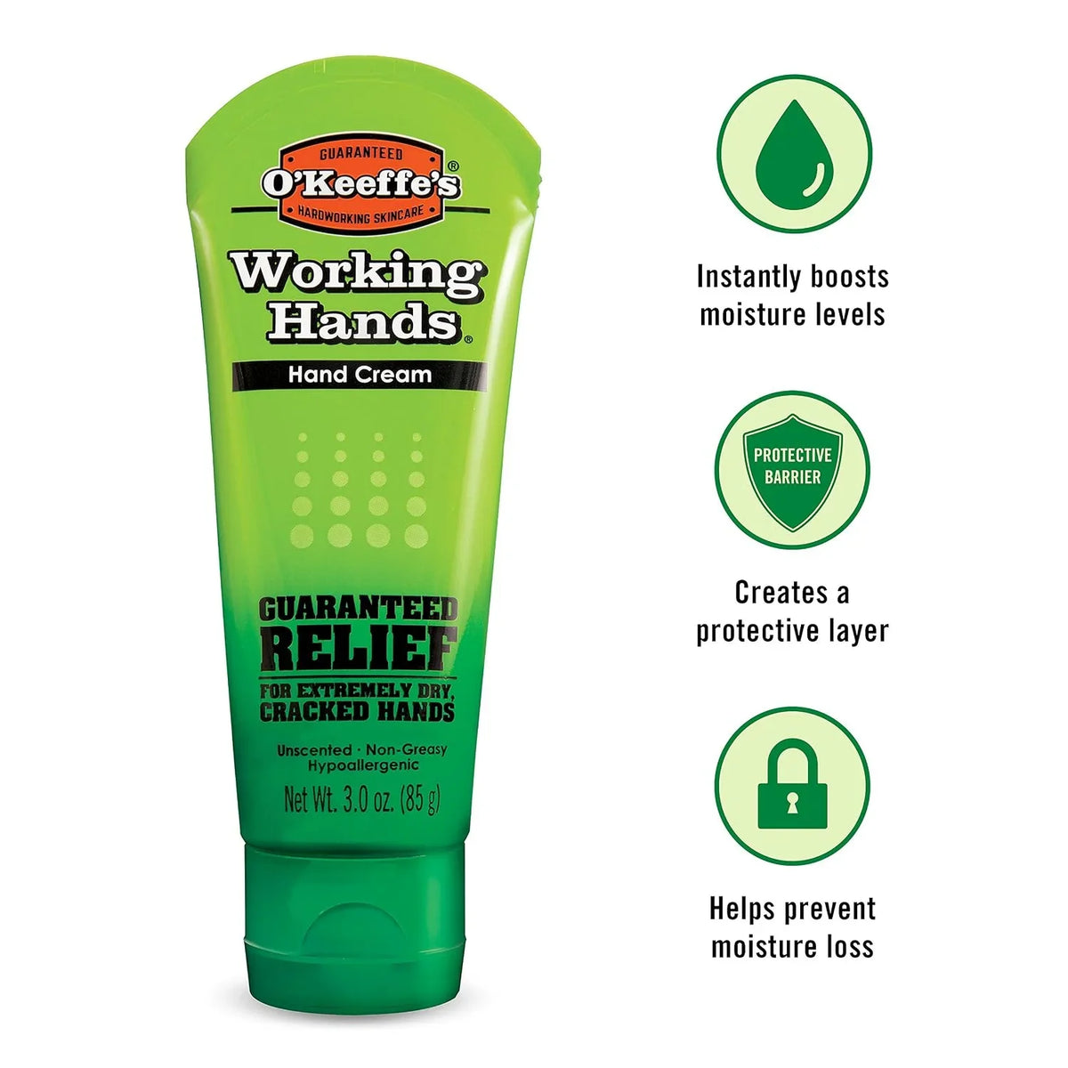 O'Keeffe's K0290004-10 Working Hands Hand Cream Tube (10 Pack), 3 oz