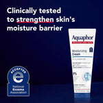 Aquaphor Moisturizing Face and Body Cream with Hyaluronic Acid, 16 Fl Oz (Pack of 12)