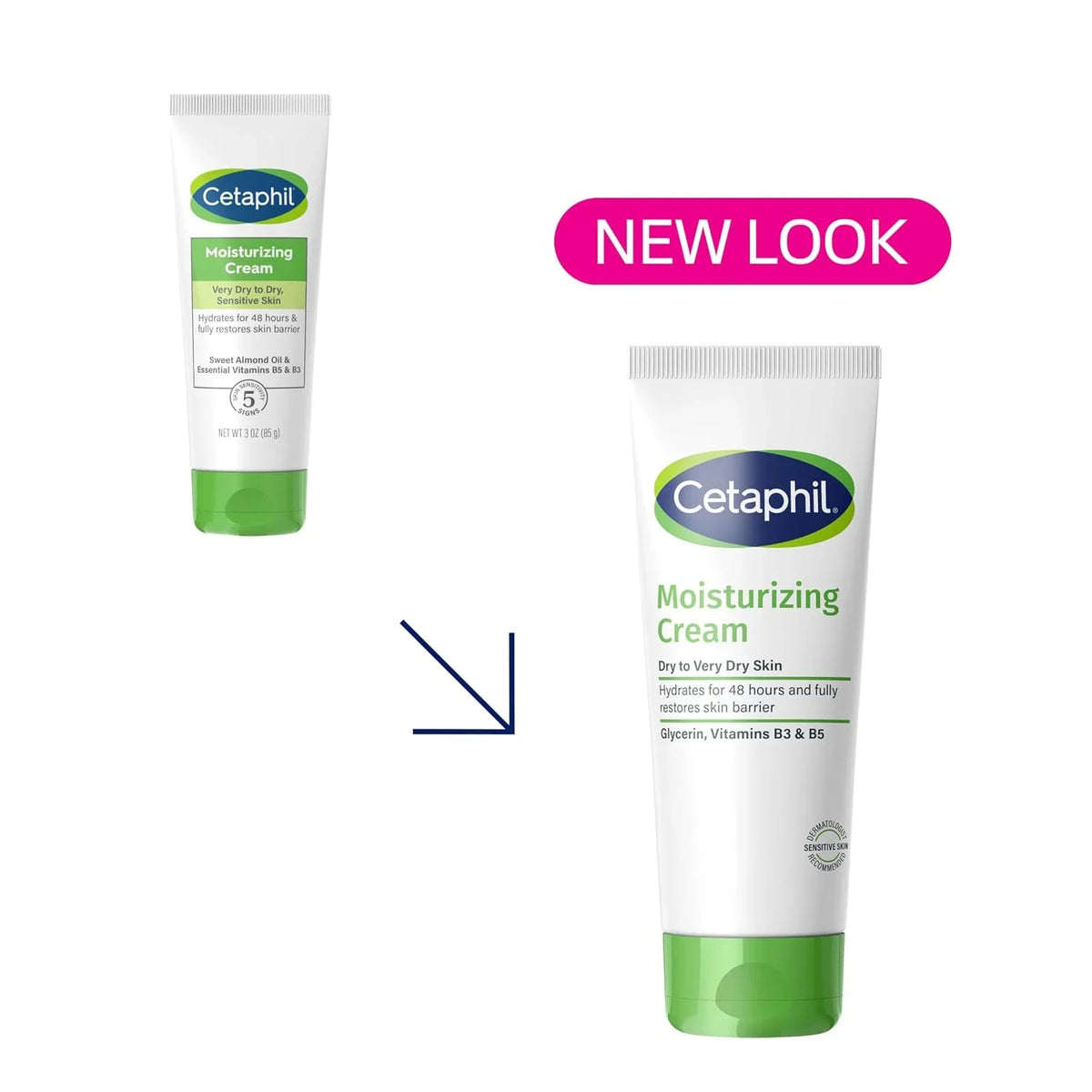 Cetaphil Moisturizing Cream, Dry Sensitive Skin, Fragrance Free, 16 Ounce (Pack of 12)