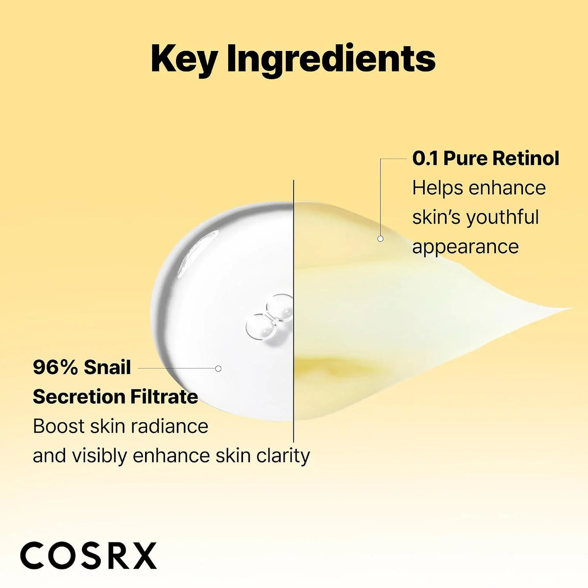 COSRX Snail 96% Mucin Essence 2ea & Retinol 0.1% Cream Mini Sample 1ea