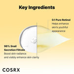 COSRX Snail 96% Mucin Essence 2ea & Retinol 0.1% Cream Mini Sample 1ea