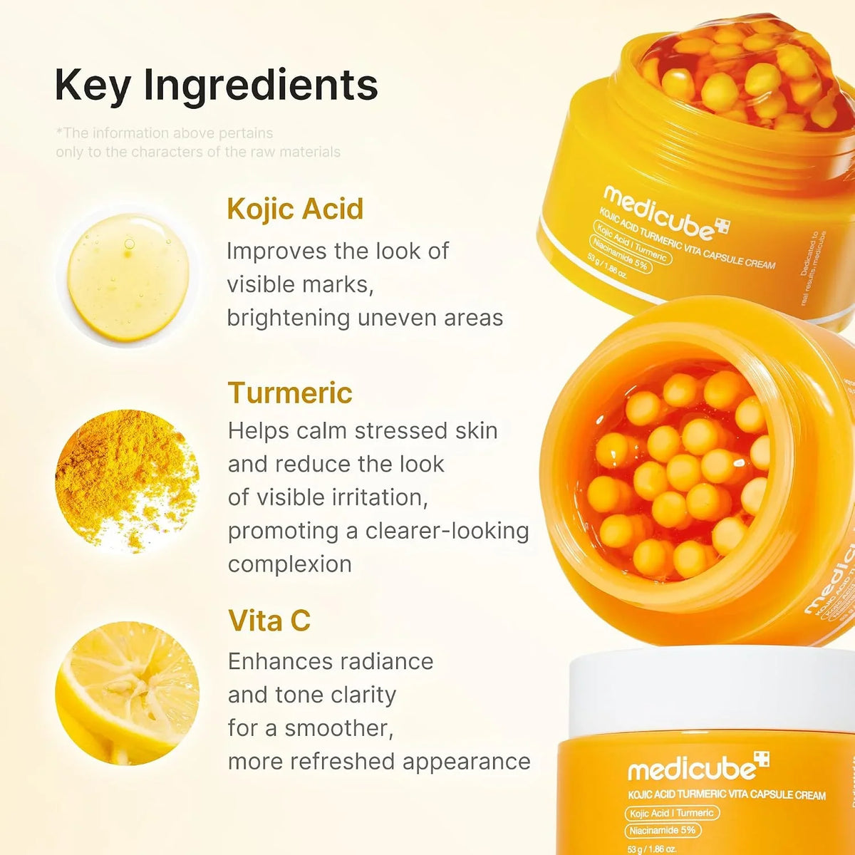 medicube Capsule Cream with Deep Vitamin C for Uneven Skin Tone & Texture