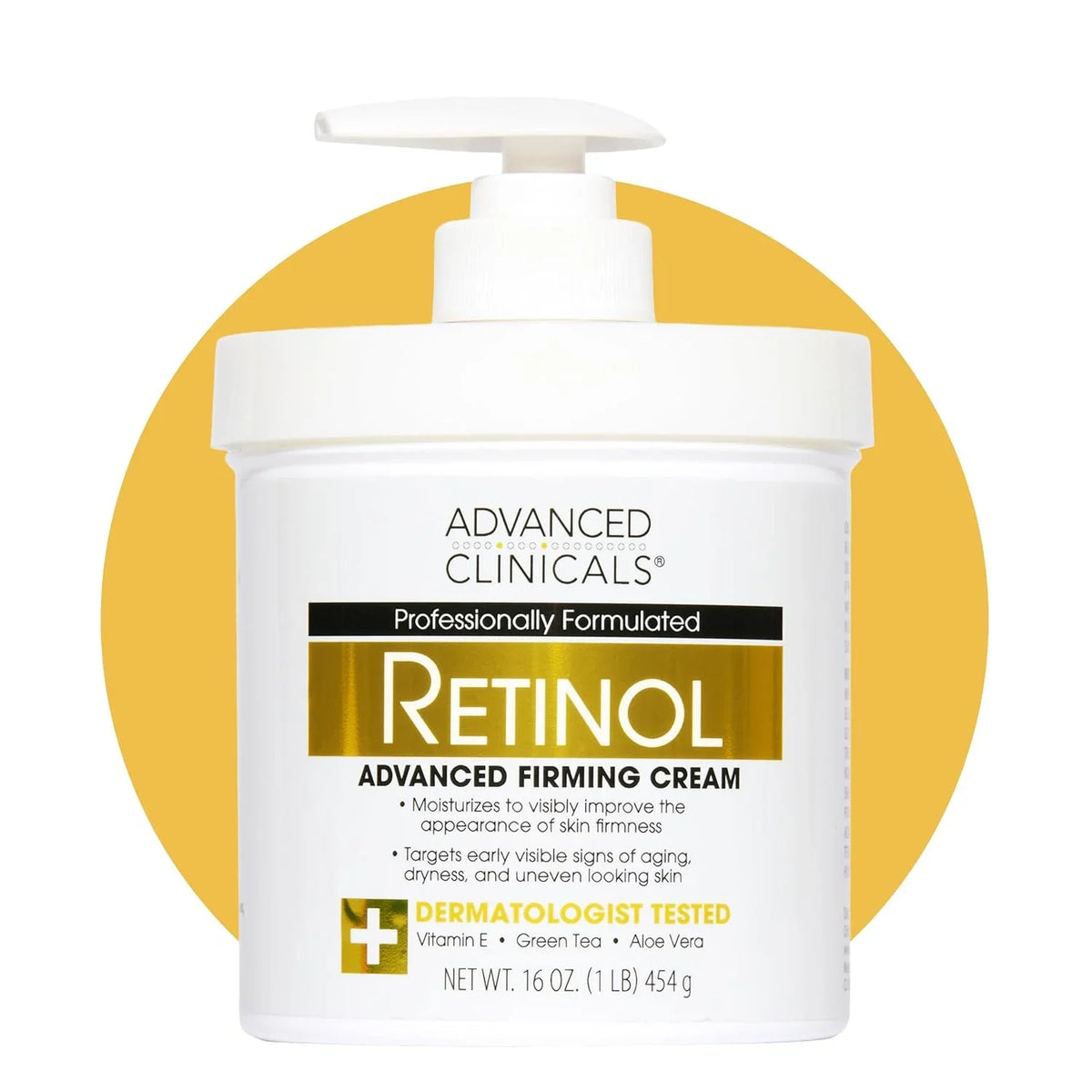 Advanced Clinicals Retinol Body Lotion + Brightening Vitamin C Lotion 2pc Skincare Set For Women & Men | Body Cream & Face Moisturizer Set Helps Improve The Look Of Dark Spots & Uneven Skin Tone, 2PC