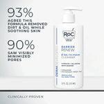 RoC Barrier Renew Gel to Foam Facial Cleanser, Sensitive Skin, non-drying