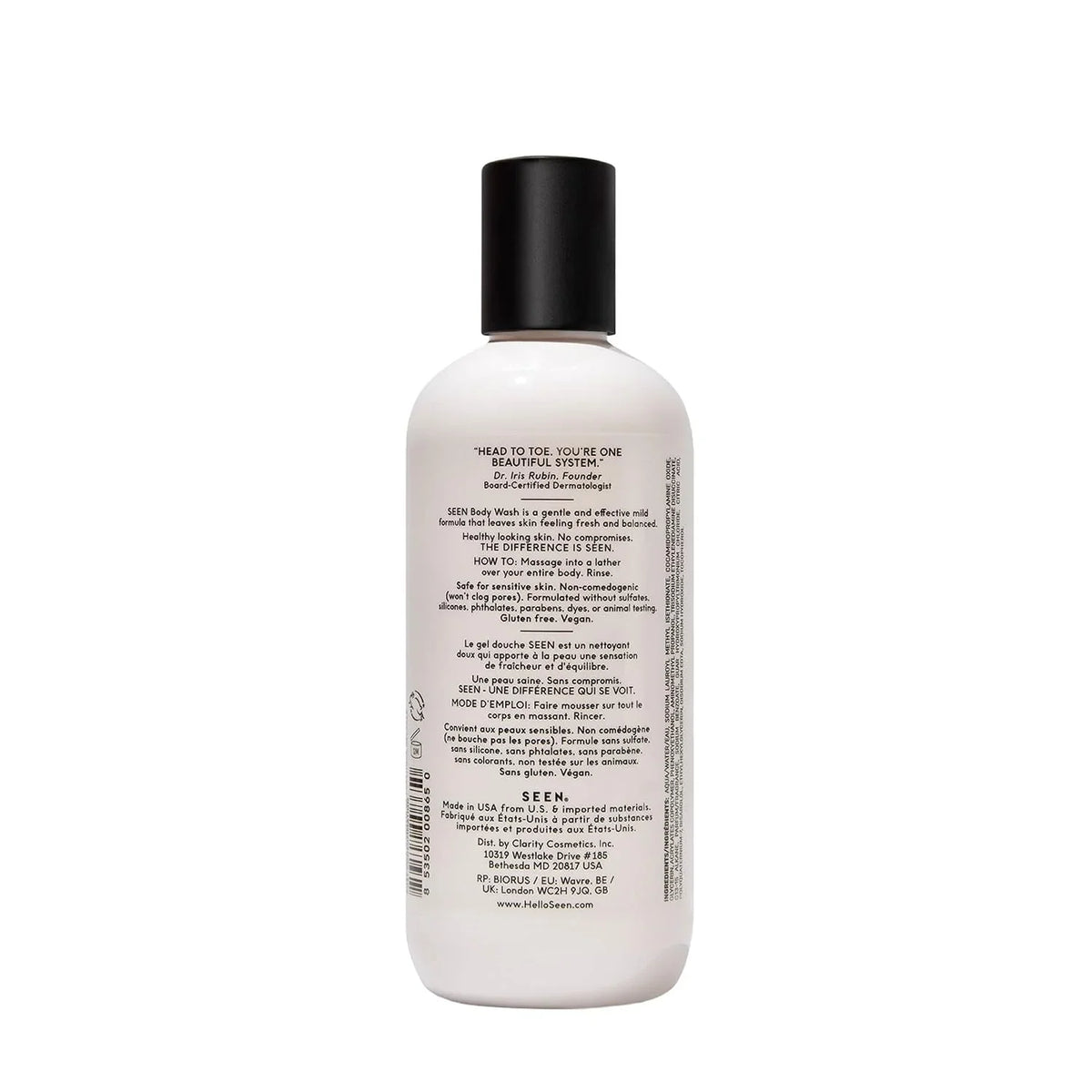 SEEN Body Wash Eco-Refill, Fragrance Free - Non-Comedogenic & Non-Irritating Body Wash- Dermatologist-Developed - Safe for Sensitive, Eczema & Acne Prone Skin
