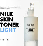 TIRTIR Milk Skin Toner Light | Instant Hydration with 4% Niacinamide, Pore-Tightening, Vegan Toner for Acne-Prone, Sensitive & Oily Skin, Fungal Acne Safe, Panthenol, Allantoin, Vitamin B
