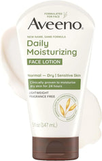 Aveeno Daily Moisturizing Face Lotion, Fragrance Free, 12 fl. oz