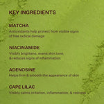Peach & Lily - Matcha Pudding Antioxidant Cream (1.69 fl oz) - Face Moisturizer Cream - Protect & Hydrate Skin - Green Tea, Vitamin B3, Niacinamide - Self Care - Vegan, Cruelty Free - Korean Skincare