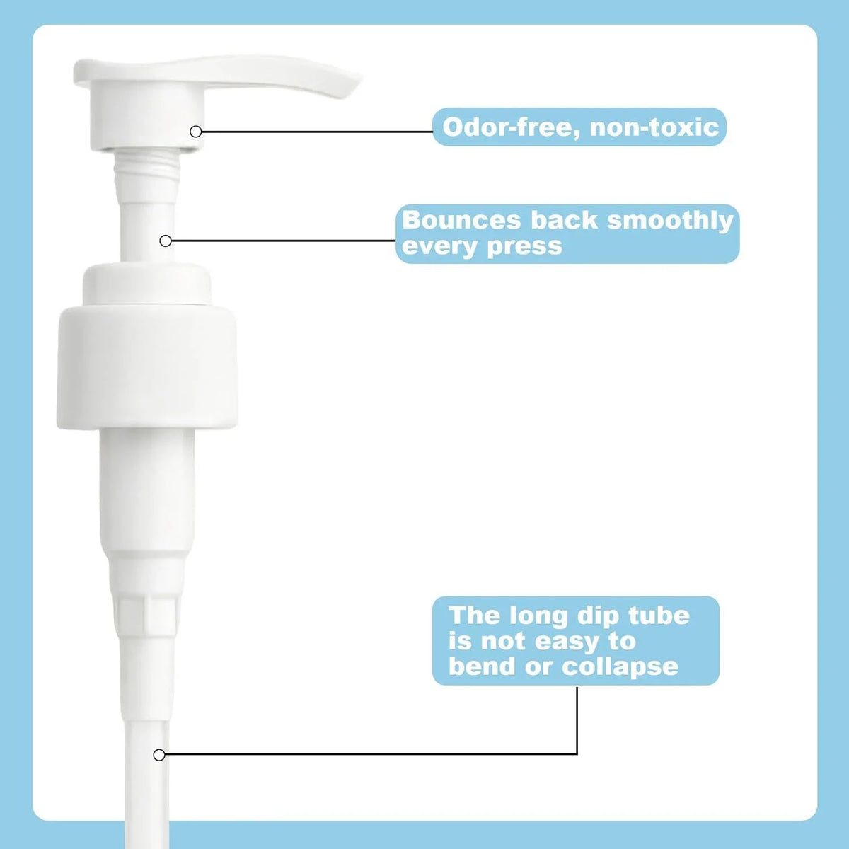 Dispenser Pump Compatible with Vanicream Liquid Cleanser 32 Fl Oz, 2 Pcs