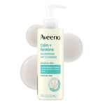 Aveeno Calm + Restore Nourishing Oat Face Cleanser, 7.8 Fl Oz (Pack of 12)