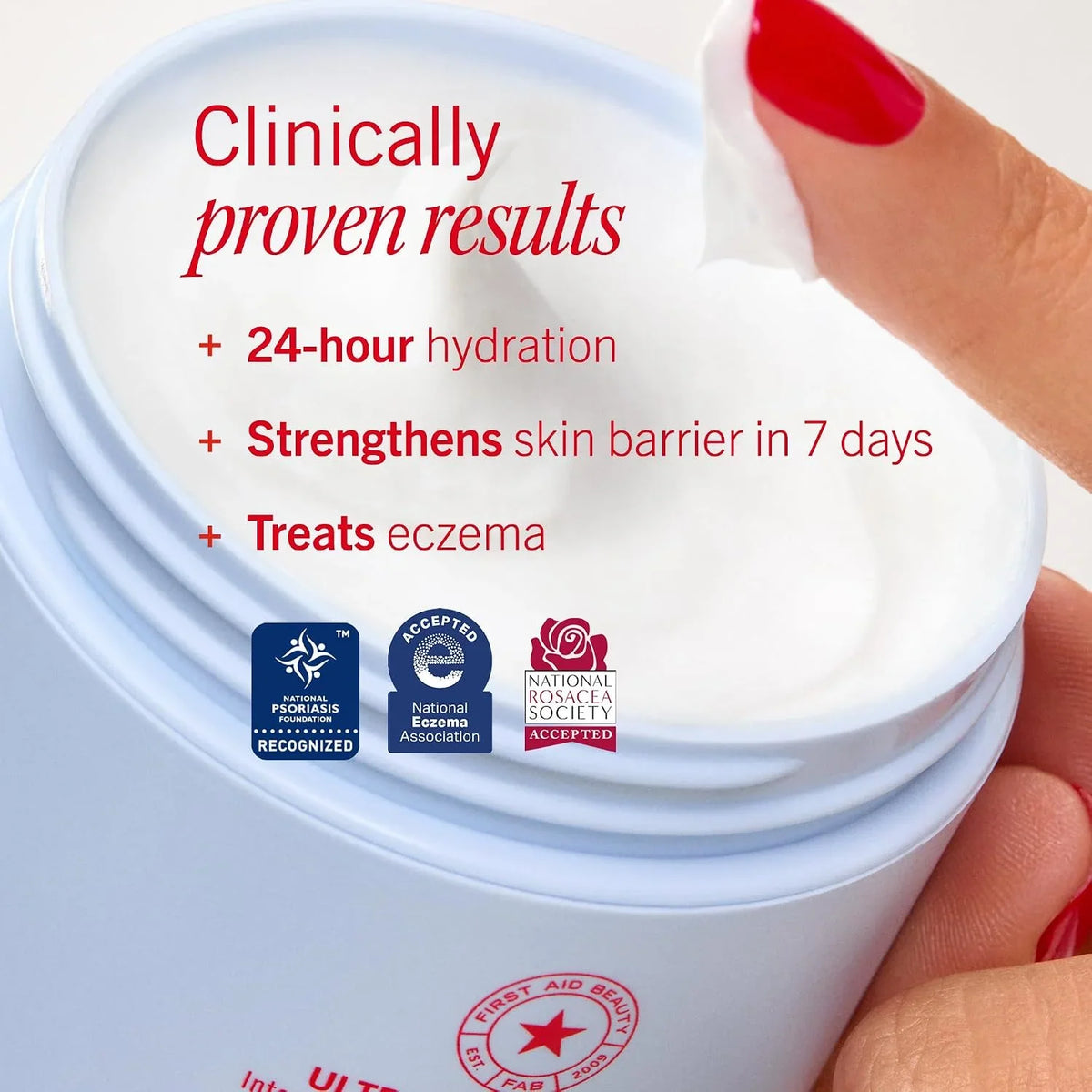 First Aid Beauty Ultra Repair Cream, Face Body Barrier Repair Moisturizer