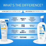 CeraVe Ultra-Light Moisturizing Lotion SPF 30, Sunscreen for Face, 1.7oz