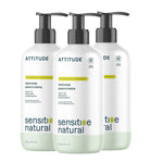 ATTITUDE Gentle Hand Soap, 4X Refill, Oat, Unscented, 67.6 oz