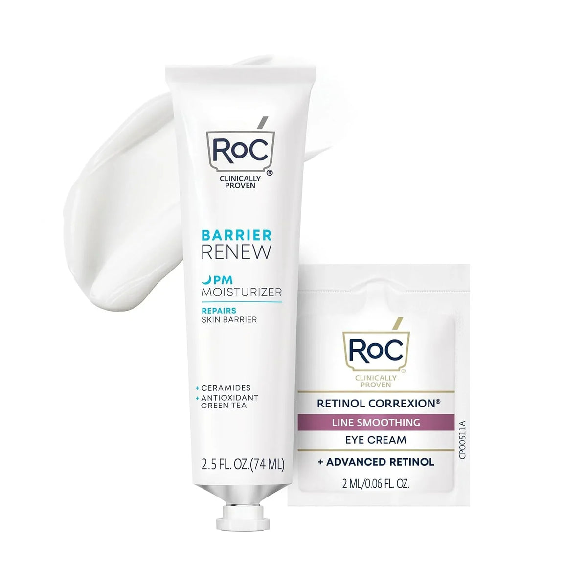 RoC Skin Barrier Renew Night Moisturizer with Ceramides & Peptides, 2.5 oz