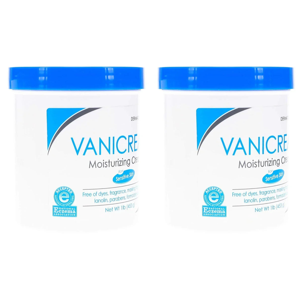 Vanicream Moisturizing Skin Cream, 16 Ounces (Pack of 2)