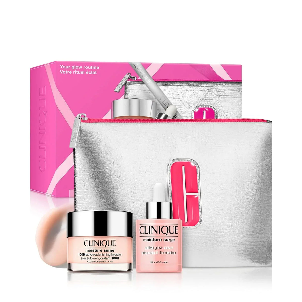 Clinique Moisture Surge 100H Auto-Replenishing Hydrator Oil Free Face Moisturizer | With Hyaluronic Acid, Aloe Bioferment and Vitamins C + E | For All Skin Types | Hydrating + Moisturizing