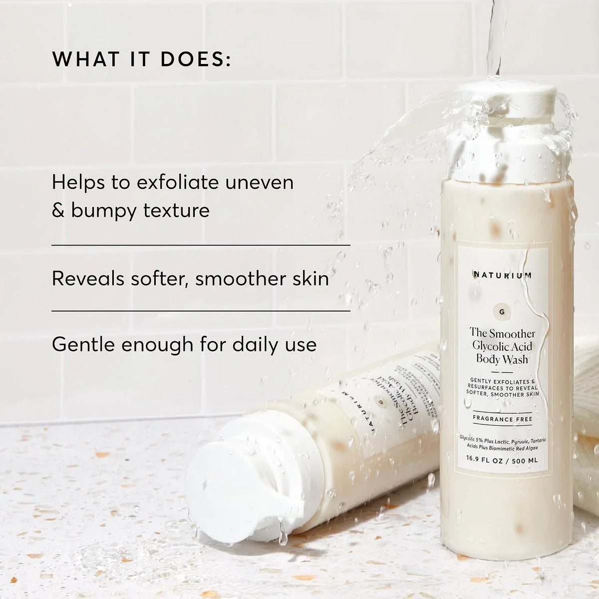 Naturium The Multi-Vitamin Daily Nutrients Body Wash, Hydrating Cleanser, 16.9 oz