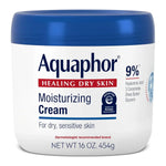 Aquaphor Moisturizing Face and Body Cream with Hyaluronic Acid, 16 Fl Oz (Pack of 12)