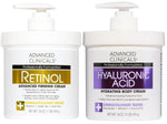 Advanced Clinicals Retinol Body Lotion + Brightening Vitamin C Lotion 2pc Skincare Set For Women & Men | Body Cream & Face Moisturizer Set Helps Improve The Look Of Dark Spots & Uneven Skin Tone, 2PC
