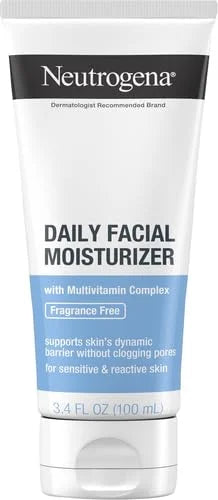 Neutrogena Ultra Gentle Daily Face Moisturizer, Fragrance-Free, 3.4 Fl Oz (Pack of 12)