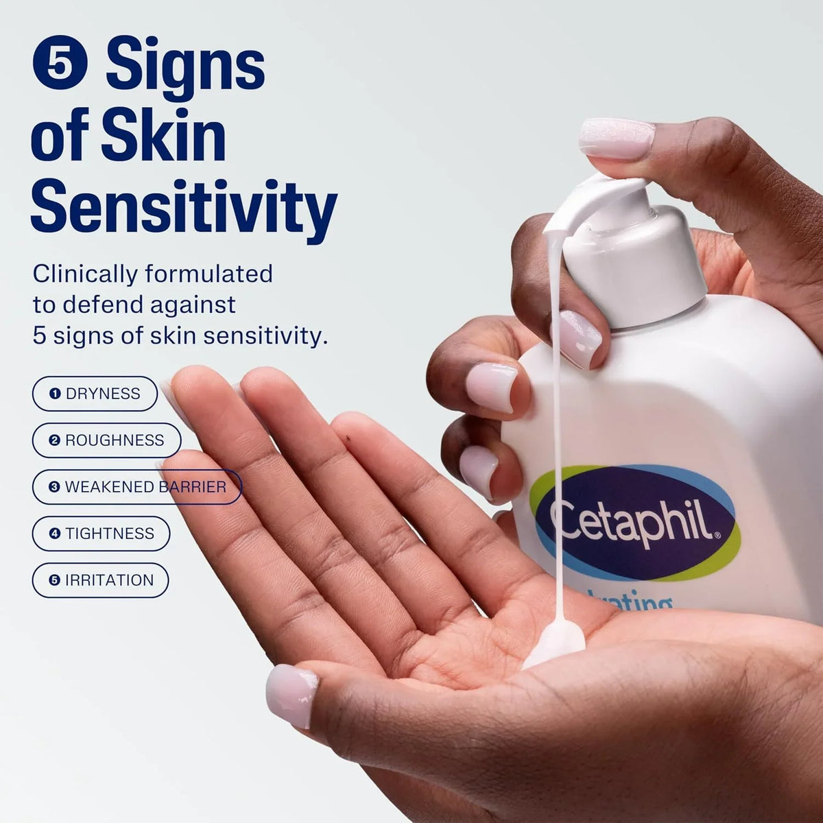 Cetaphil Cream to Foam Face Wash, Sensitive Skin Cleanser, 16oz
