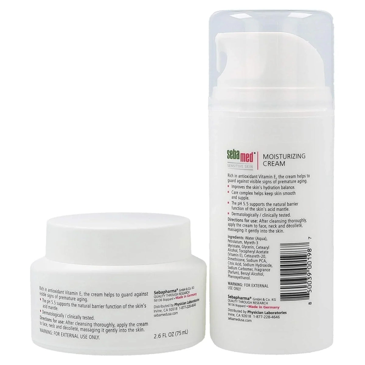 SEBAMED Moisturizing Face Cream for Sensitive Skin Antioxidant pH 5.5 Vitamin E Hypoallergenic 2.6 Fluid Ounces (75mL) Ultra Hydrating Dermatologist Recommended Moisturizer