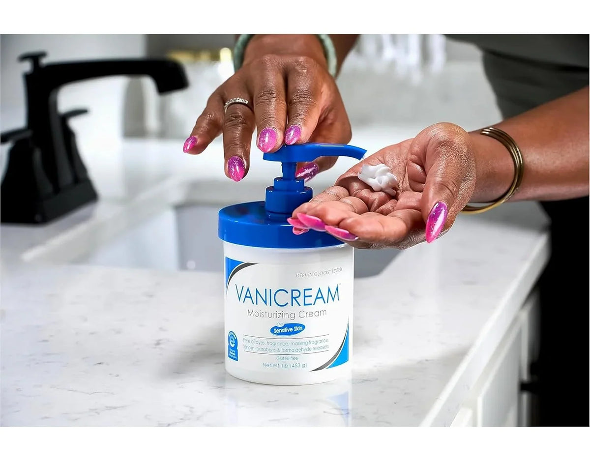 Vanicream Moisturizing Skin Cream with Pump Dispenser (16 oz)
