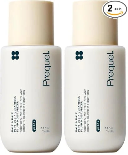 Prequel Skin Hydrating Moisturizer Face Cream, Ceramide Peptide Lotion