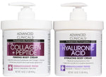 Advanced Clinicals Retinol Body Lotion + Brightening Vitamin C Lotion 2pc Skincare Set For Women & Men | Body Cream & Face Moisturizer Set Helps Improve The Look Of Dark Spots & Uneven Skin Tone, 2PC