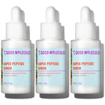 Good Molecules Super Peptide Serum Pack 3 – 1 fl oz / 30 ml Each | Lightweight Facial Serum with Peptides & Copper Tripeptides, Water-Based Skincare