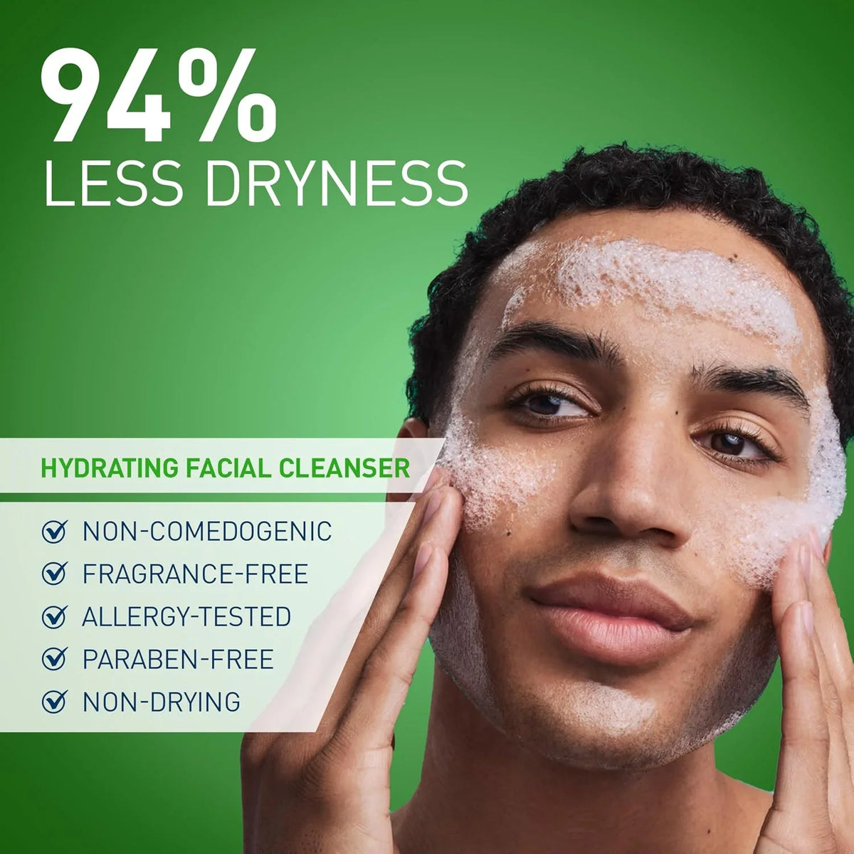 CeraVe Hydrating Cleanser with Hyaluronic Acid, Gentle Face Cleanser, 16oz