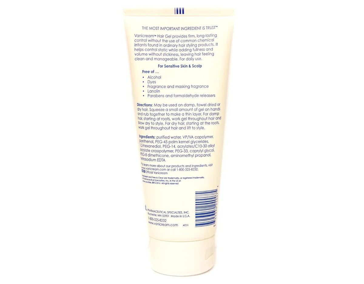 Vanicream Hair Styling Gel, 7 Ounce (Pack of 4)