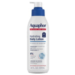 Aquaphor Daily Hydrating Face and Body Lotion with Hyaluronic Acid, 8 Fl Oz (Pack of 12)